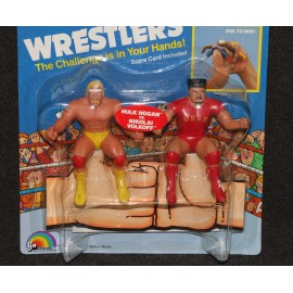 Wrestling Super Stars LJN 1985 Thumb Wrestlers Hulk Hogan v Nikoli VolKoff MOC