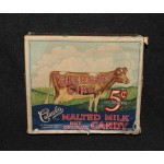 Catawba Malted Milk Chocolate Nut Candy Display Box Guernsey Girl 1930s