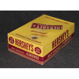 Hershey's Milk Chocolate Toasted Almonds Candy Display Box 1st in Favor 50s