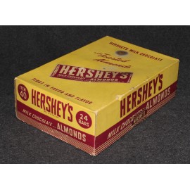 Hershey's Milk Chocolate Toasted Almonds Candy Display Box 1st in Favor 50s