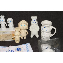 Advertising Figure Pillsbury Doughboy Poppin Fresh 1970s 80's 90s Large Lot A