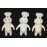 Advertising Figure Pillsbury Doughboy Poppin Fresh Set x3 1971 1995 Variants