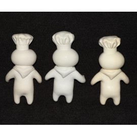 Advertising Figure Pillsbury Doughboy Poppin Fresh Set x3 1971 1995 Variants