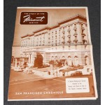 Fairmont Hotel San Francisco Chronicle 1950 Insert, The Story Of