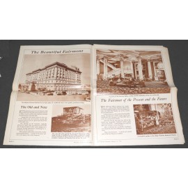 Fairmont Hotel San Francisco Chronicle 1950 Insert, The Story Of