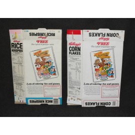 Cereal Box 1981 Kellogg's 75th Anniversay Lot Rice Krispies Corn Flakes