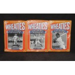 Wheaties 1992 Cereal Box 60yrs Babe Ruth Lou Gehrig Willie Mays x3 Set