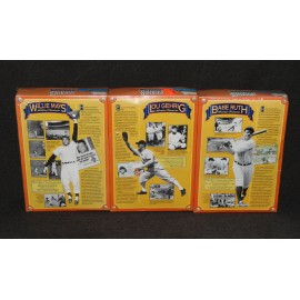 Wheaties 1992 Cereal Box 60yrs Babe Ruth Lou Gehrig Willie Mays x3 Set