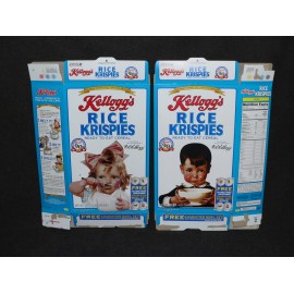 Cereal Box 1995 Kellogg's 90th Anniversay Lot Rice Krispies Corn Flakes