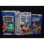 Cereal Box 1989 1995 1996 Kellogg's Frosted Flakes x3 Lot Bowling Hologram 90th