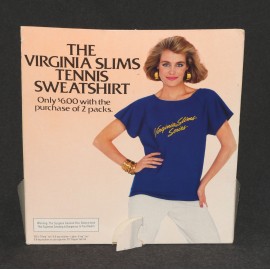 Cigarette Store Display 1985 Virginia Slims Tennis Sweatshirt