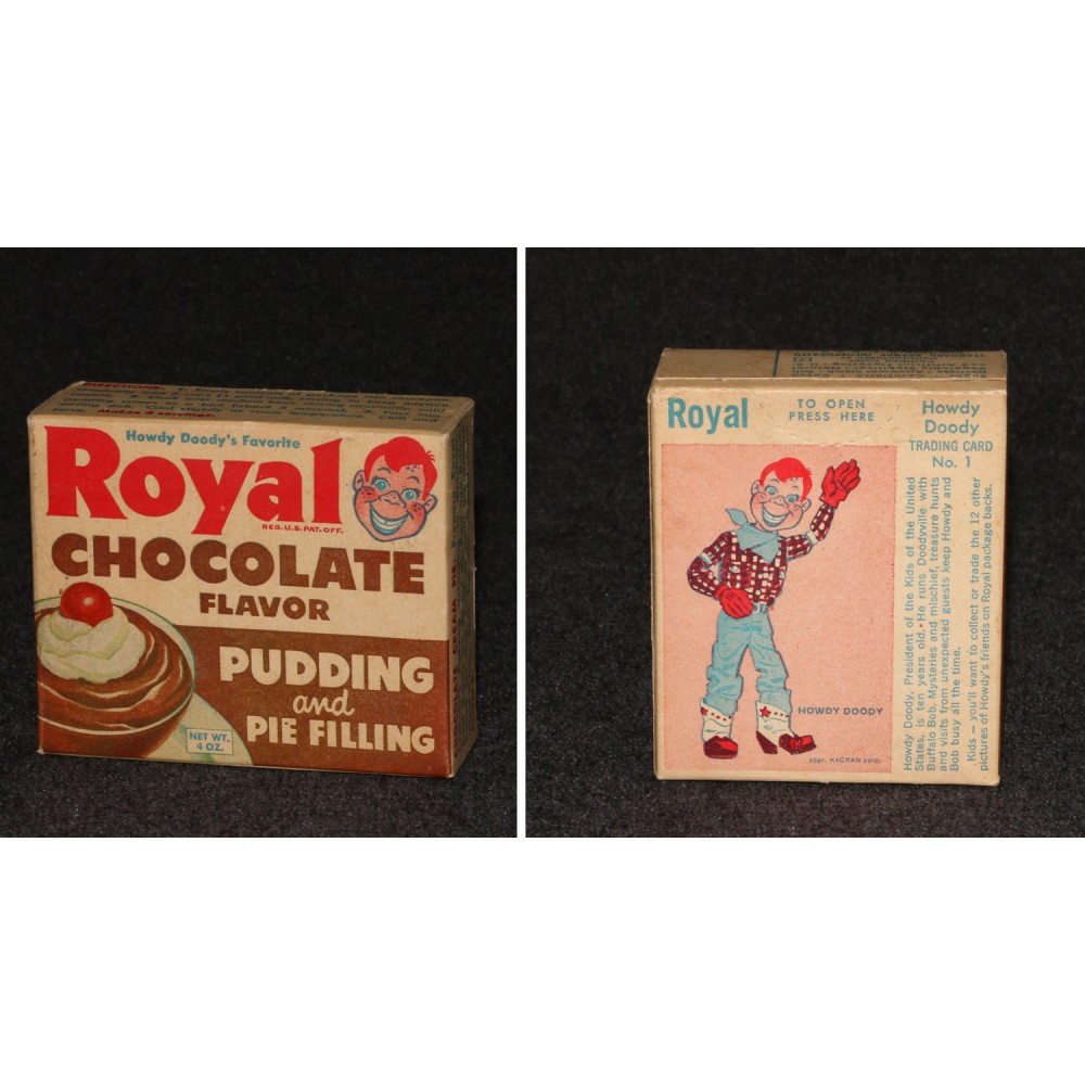 Howdy Doody Royal Dessert Trading Cards 1/16 Unopened #1 Chocolate Pudding