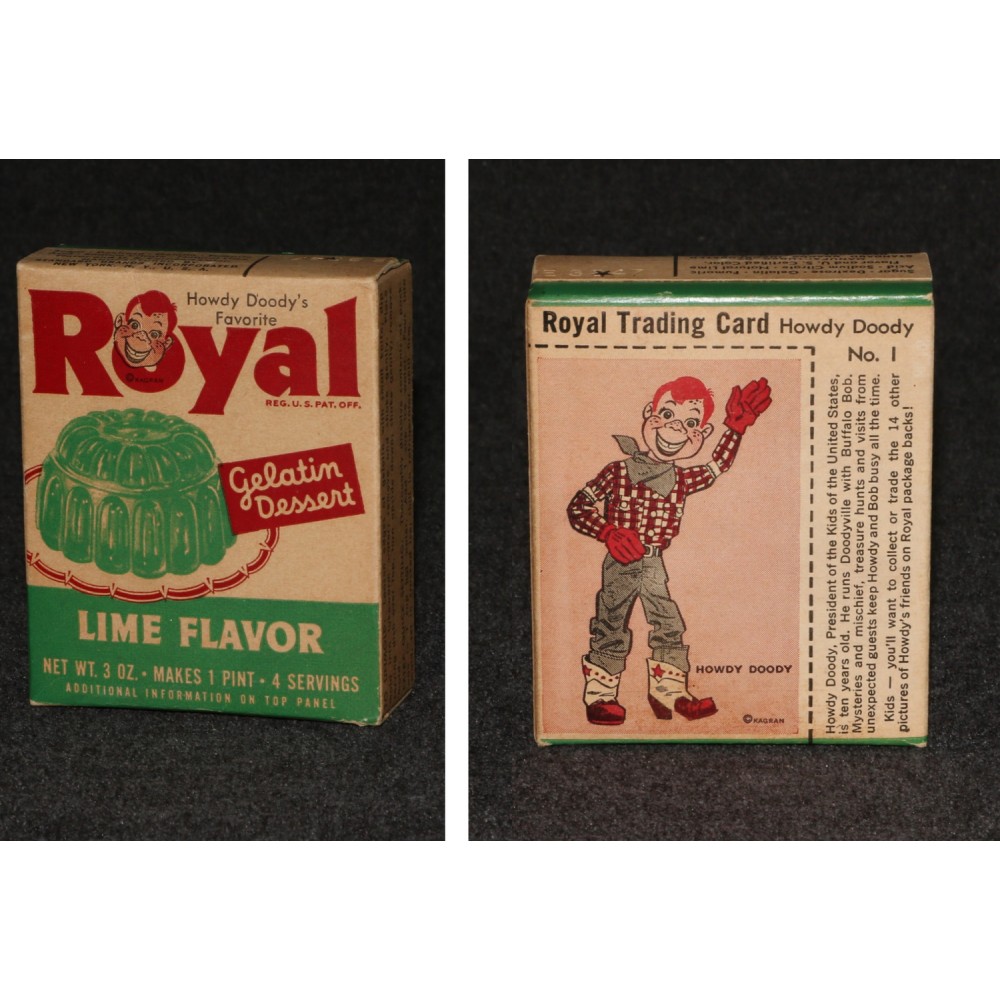 Howdy Doody Royal Dessert Trading Cards 1/16 Unopened #1 Lime