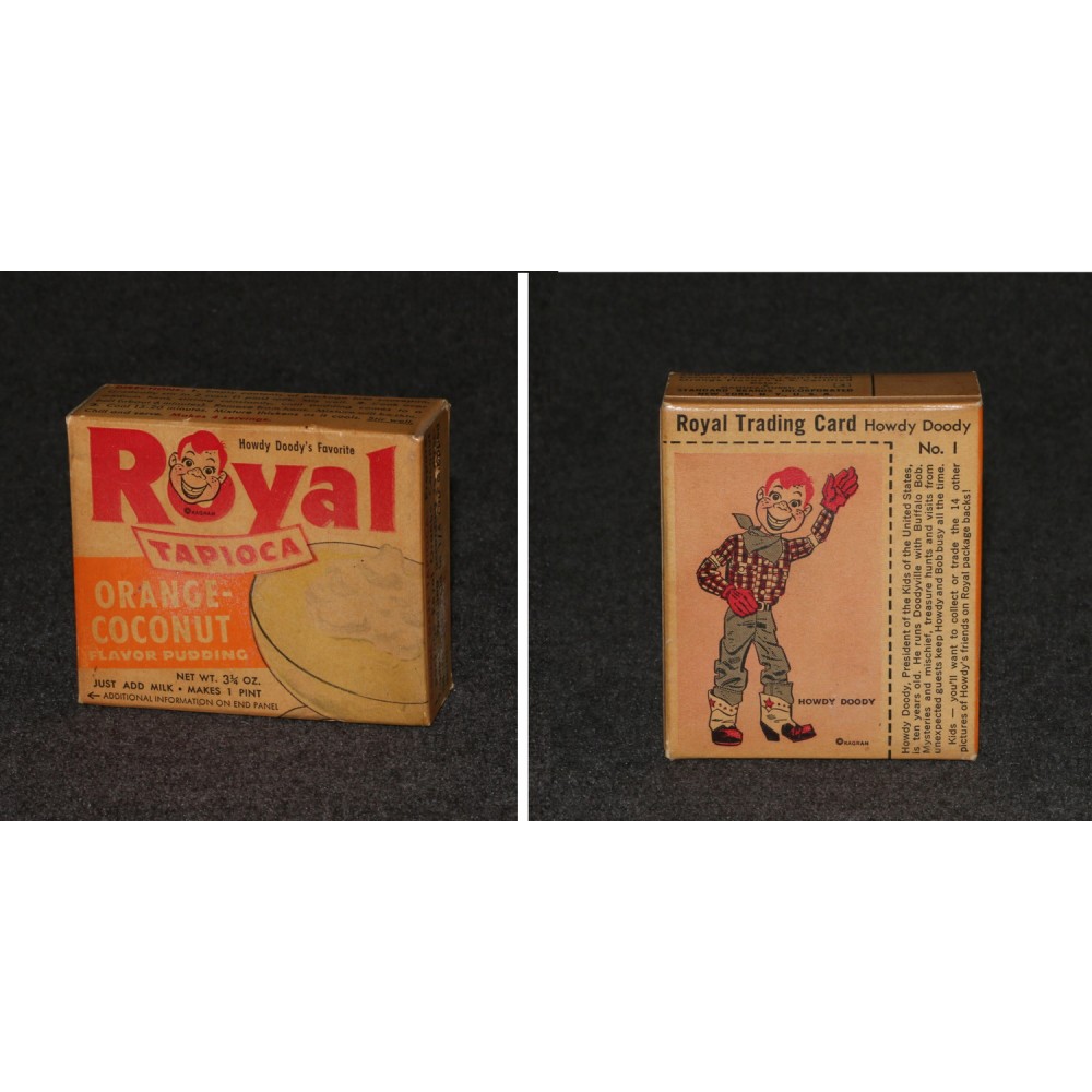 Howdy Doody Royal Dessert Trading Cards 1/16 Unopened #1 Orange-Coconut Tapioca