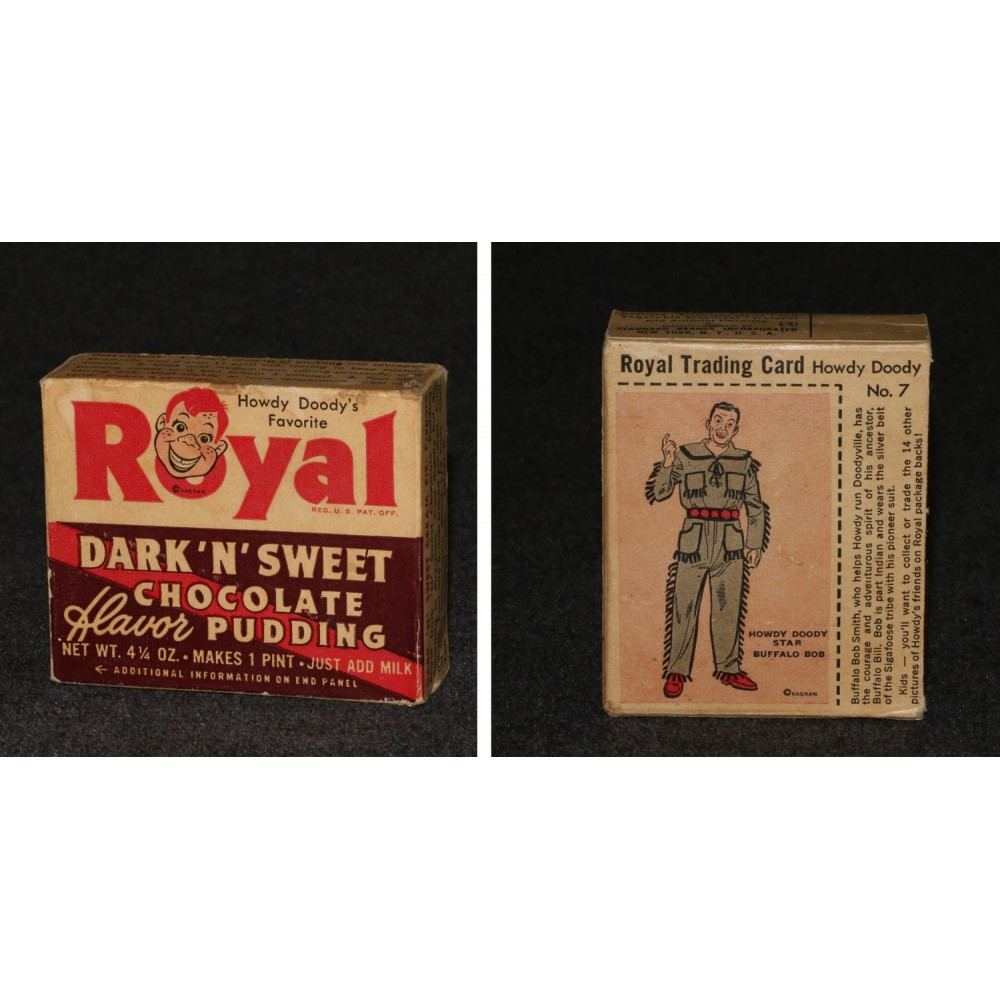 Howdy Doody Royal Trading Cards 1/16 #7 Buffalo Bob Dark Sweet Chocolate Box