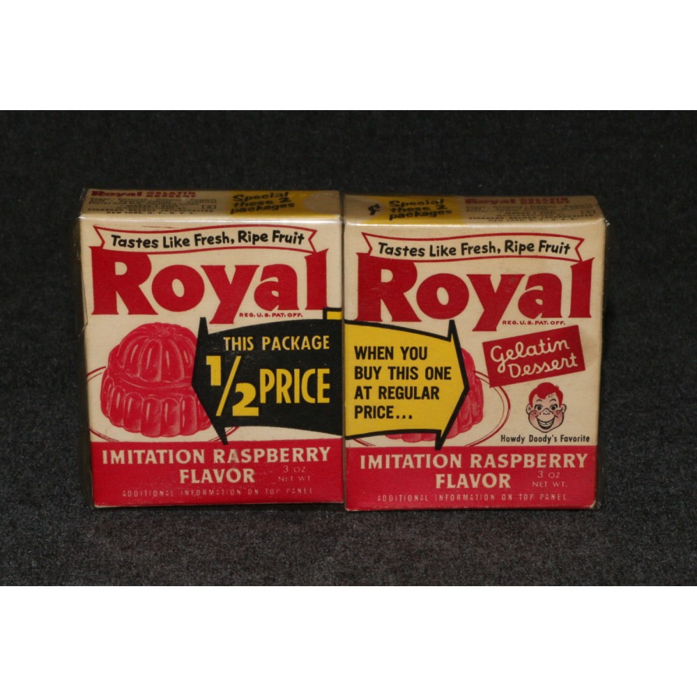 Howdy Doody Royal Dessert Trading Cards x2 Special Offer 1/2 Price Raspberry