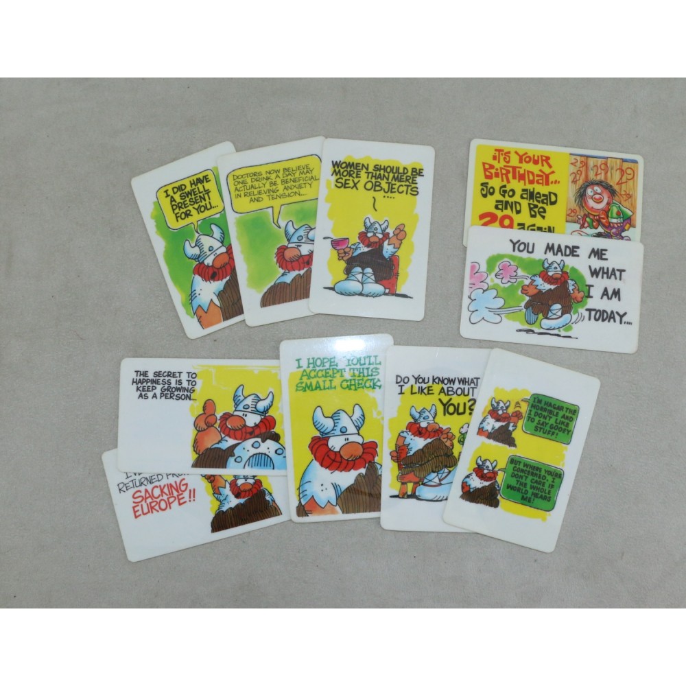 Hagar the Horrible 1980 Set of 10 Greeting 