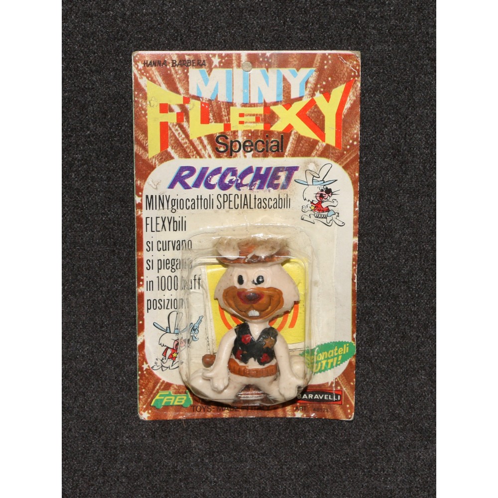 Hanna-Barbera Baravelli Mini-Flexy 1969 Ricochet Rabbit Italy MOC A