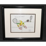 Warner Bros Animation Sericel Cel Tweety Sylvester 1992 Anyone For Tennis