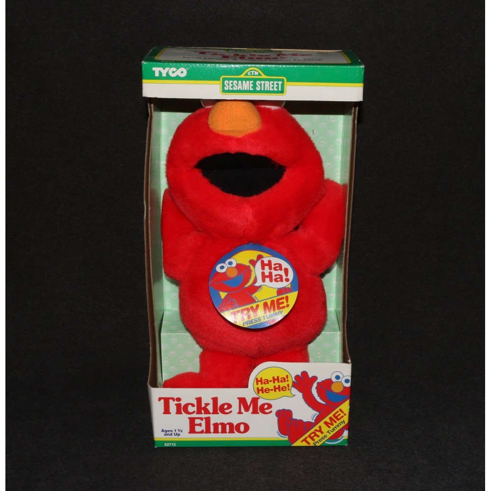 Sesame Street Tyco Tickle Me Elmo Plush Toy 1996 New In box