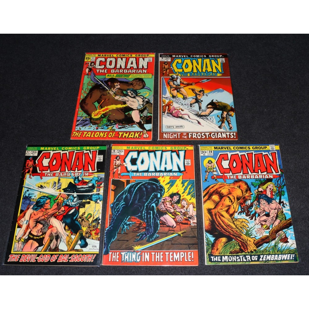 Marvel Comics Conan The Barbarian Bronze Age Lot 5 Issue Lot #11-28 VF