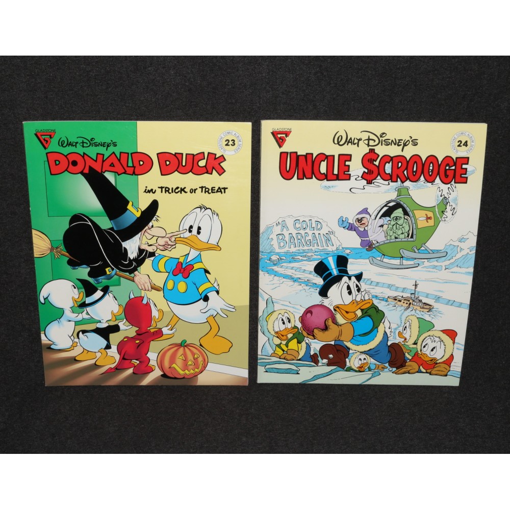 Disney Gladstone Comic Album Magazine Size Donald Duck Uncle Scrooge 23 24