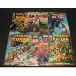 Marvel Comics Magazine 1970s Savage Tales Conan Kazar x8 Run