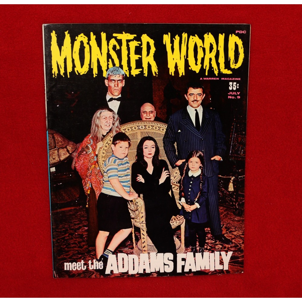 Monster Magazine Warren Monster World #9 Addams Family 1964