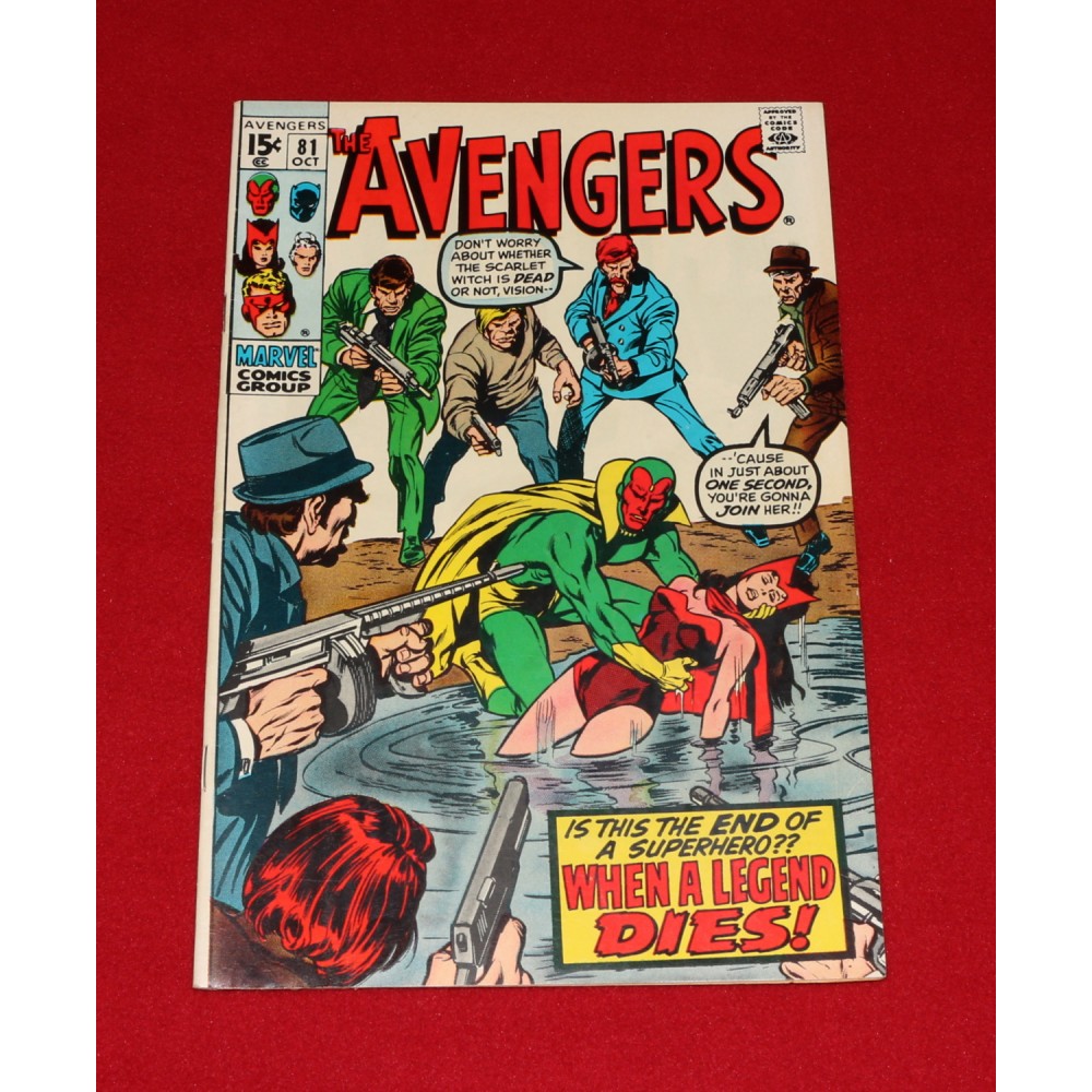 Marvel Comics Avengers #81 1970 Red Wolf