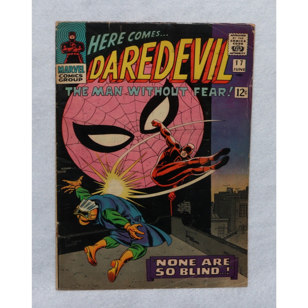 Marvel Comics Daredevil #17 June 1966 None Are So Blind ! John Romita Sr Cover