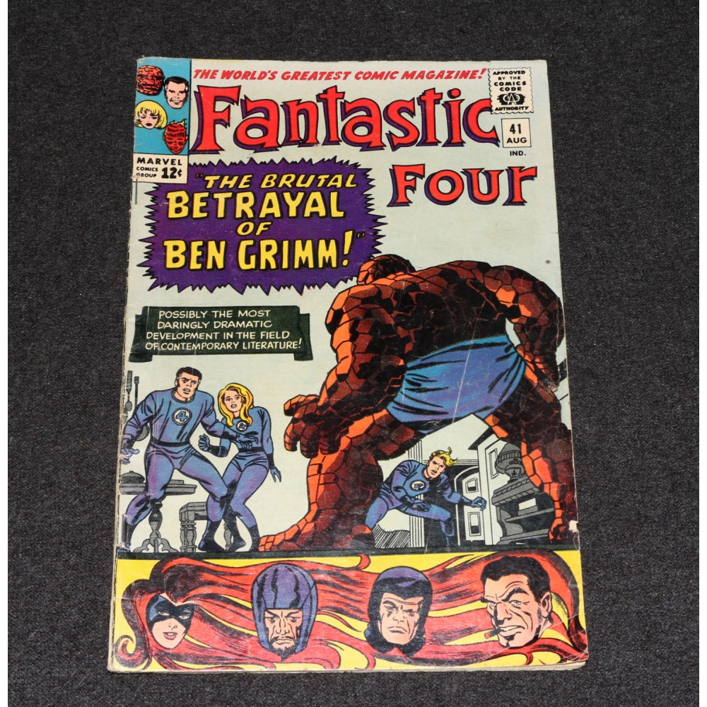 Marvel Comics Fantastic Four October 1965 #41 Kirby Betrayal of Ben Grimm