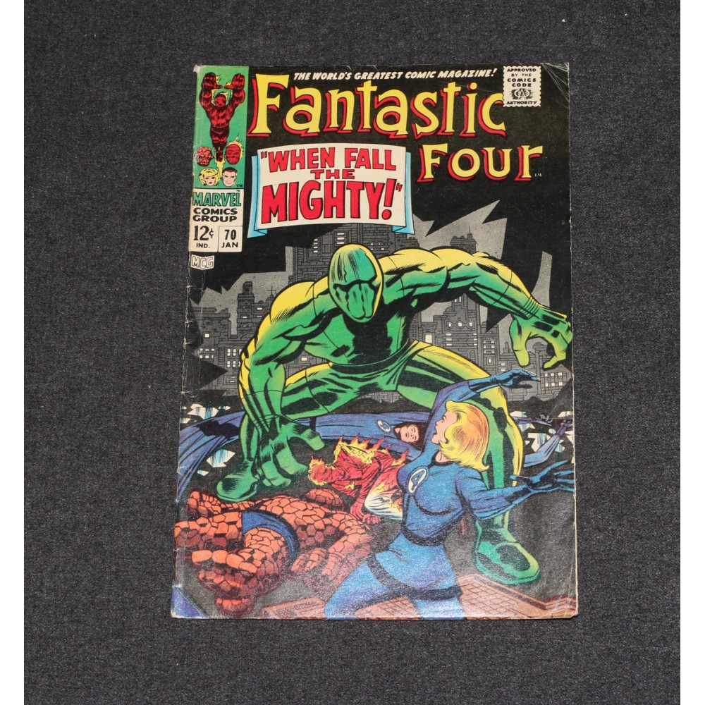 Marvel Comics Fantastic Four 1968 January #70 Kirby When Fall the Mighty