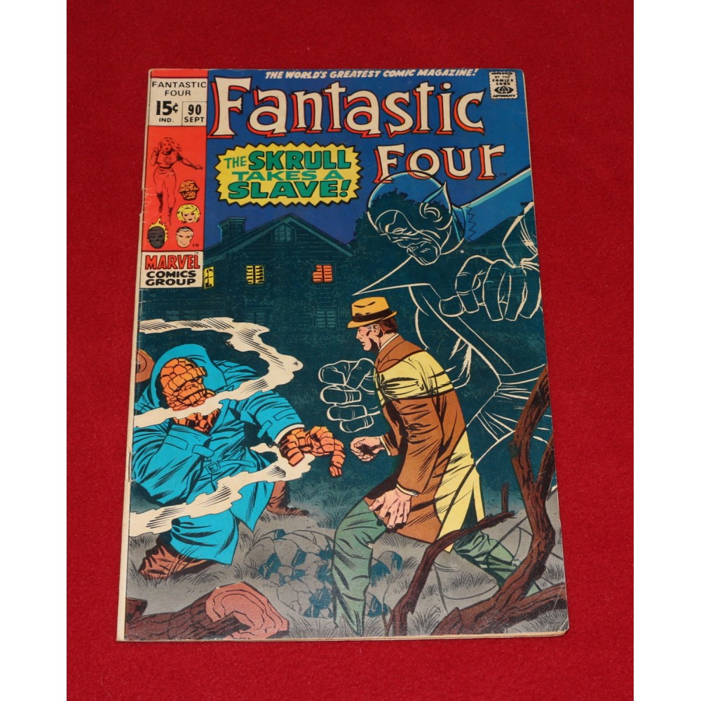 Marvel Comics Fantastic Four 1969 #90 Kirby Skrulls