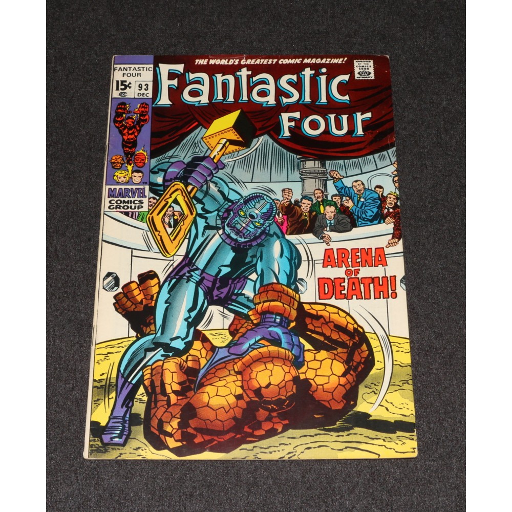 Marvel Comics Fantastic Four 1969 #93 Kirby Arena of Death