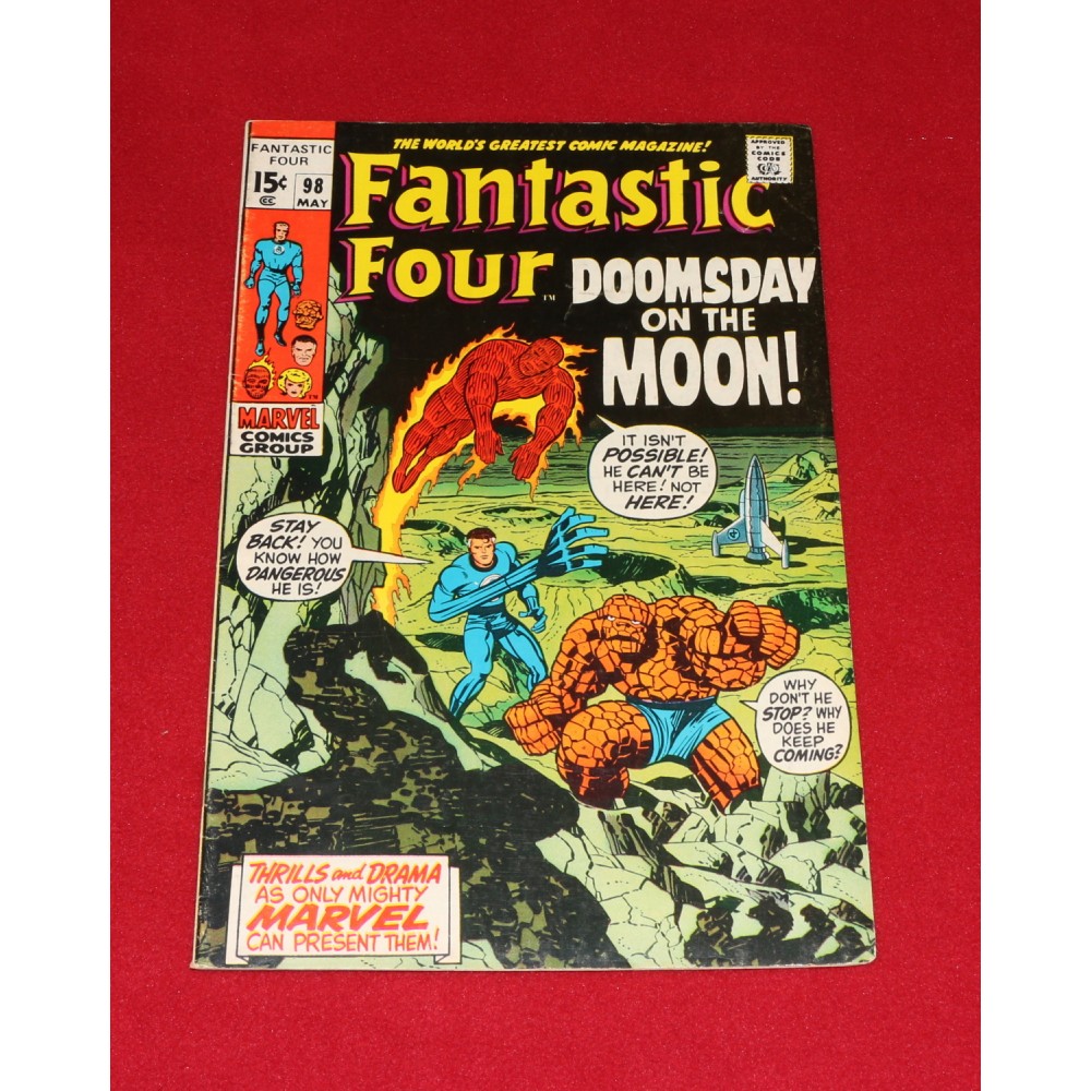 Marvel Comics Fantastic Four 1969 #98 Kirby Neal Armstrong Moonlanding