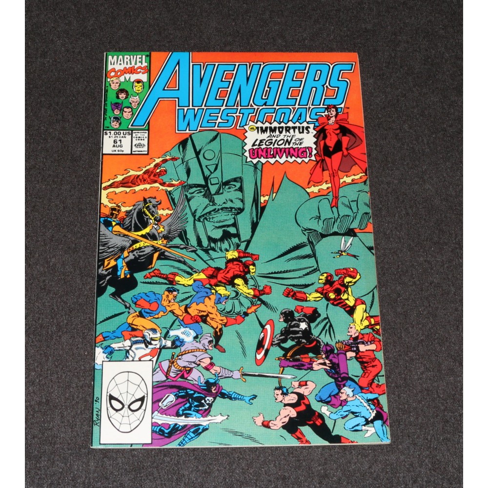 Marvel Comics Avengers West Coast #61 1970 1st Time Keepers Loki