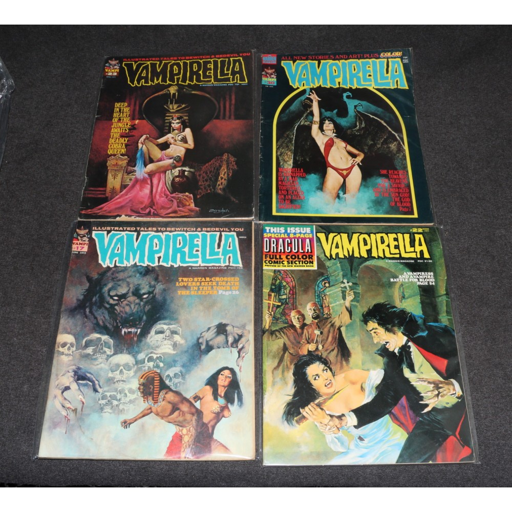 Vampirella Warren Magazine 1970s Lot A 17 22 23 30