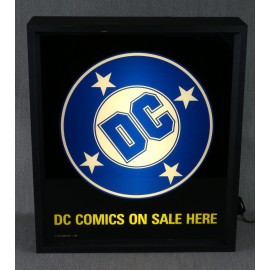 Comic Shop 1989 Dealer Store Display DC Comics Lighted Sign