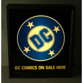 Comic Shop 1989 Dealer Store Display DC Comics Lighted Sign