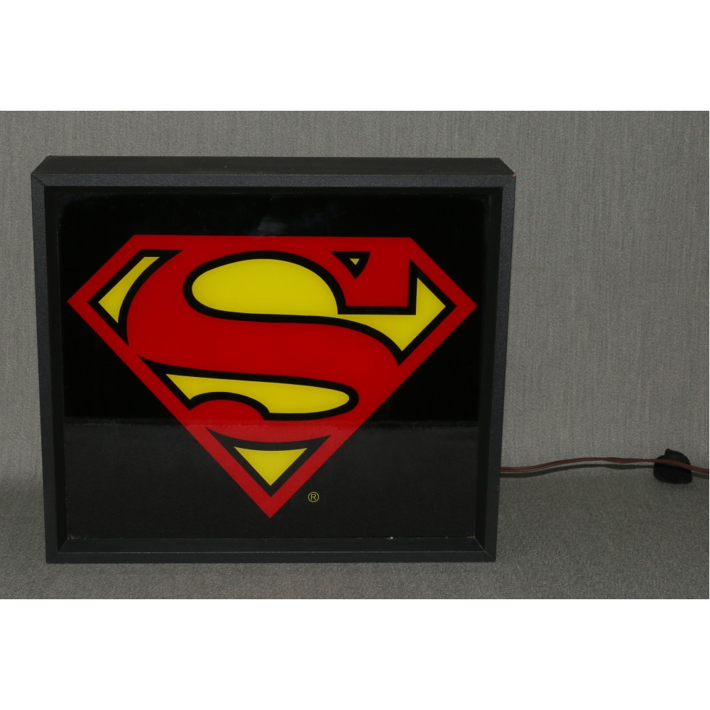 Comic Shop 1989 Dealer Store Display DC Comics Superman Lighted Sign