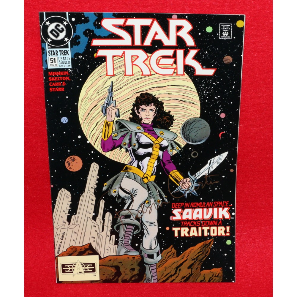 Star Trek DC Comics (4th Series) #51 1993 Robin Curtis Autographed Signed