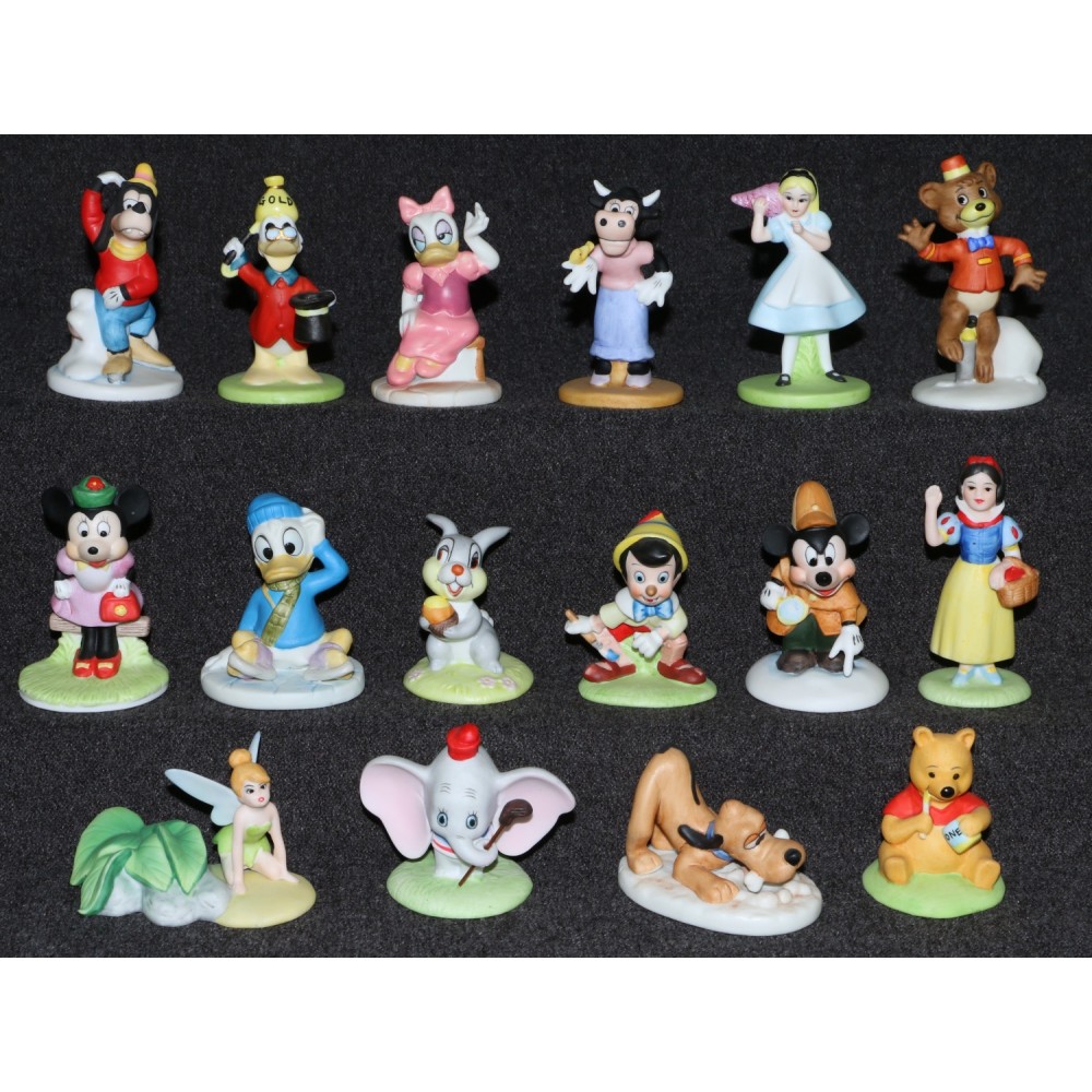 Disney Collection 1987 1988 Franklin Mint Bisque Collection x16 Bongo Tinker ++