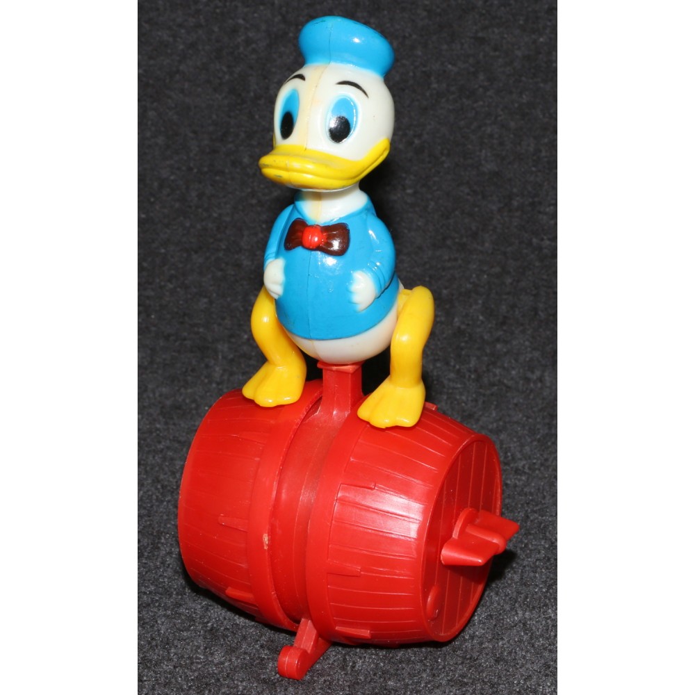 Disney 1978 Donald Duck Durham Wind Up Barrel of Fun Walking On