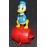 Disney 1978 Donald Duck Durham Wind Up Barrel of Fun Walking On