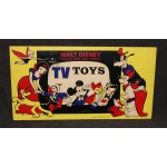 Disney 1950's Store Display Sign TV Toys Mickey Donald Tinker Bell More