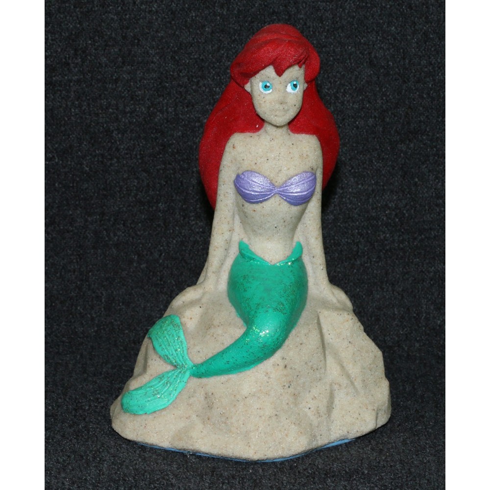 Disney Little Mermaid 1990 Ariel Mr Sandman Statue Sand Sculpture