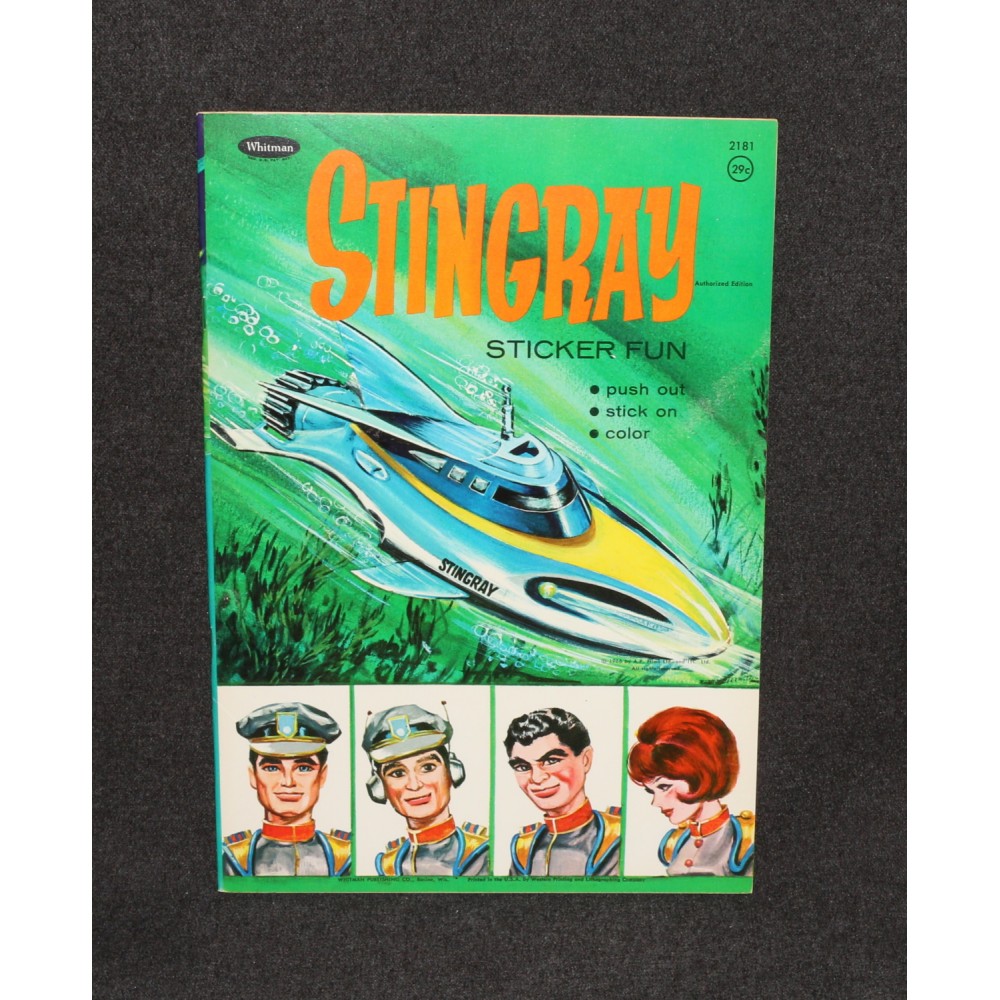 Stingray 1966 Sticker Book Gerry Anderson Whitman Paper Dolls #2181