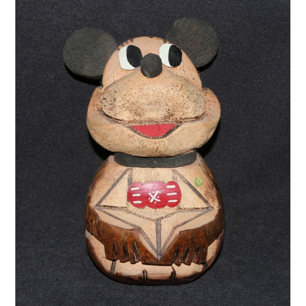 Disney Mickey Mouse Folk Art Cocoanut Souvenir Philippines