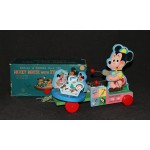 Mickey Mouse with Xylophone Marjay Jaymar Wooden Pull Toy Fisher Price MIB A