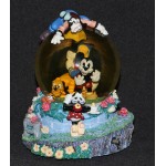 Disney Store Snow Globe Micky Fab 5 Minnie Pluto Goofy Zip A Dee Doo Dah